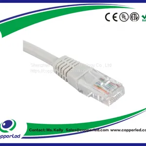UTP Cat.6A Patch Cord Plain Molded , Grey Color thumbnail-1