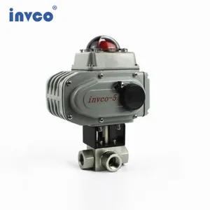 INVCO Stainless Steel 3 Way High Pressure Ball Valve 304 316 Ball Valve thumbnail-2