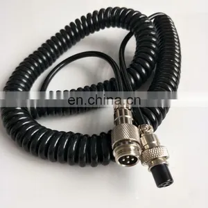 High Elasticity Cnc Spiral Cable Coiled Cable Spiral Cable With 4 Pin Connector thumbnail-1