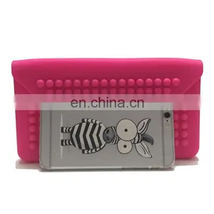 Luxury Clutch Cosmetic Lip Purse Ladies Fashion Rectangle Evening Wallet Custom Silicone Bags thumbnail-6