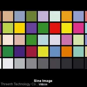 Sine Image YE0226 Color Rendition Test Chart for HDTV Cameras 36 Color Patches and 9-step Grayscale Color Chart thumbnail-1