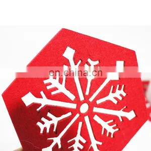 Customized Design Orange Color Round Cup Glass Coasters Set of 10 Wool Felt Ball Coaster thumbnail-6