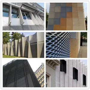 Hot Sale Decorative Aluminum Expanded Metal Colorful Diamond Mesh thumbnail-2