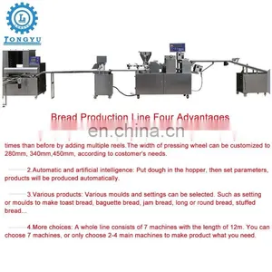 Shanghai Longyu Steamed Round Bread/ Bun Baozi Momo Making Machine Bun Production Line thumbnail-6