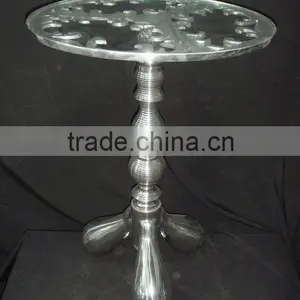 Aluminum Tea Coffee Table With Silverish Finish thumbnail-2