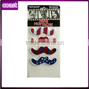 Holiday Mixed Flag Color Funny Items Toy Artificial Mustaches thumbnail-1