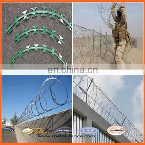 Low Price Galvanized Security Concertina Razor Blade Barbed Wire Single Razor thumbnail-2