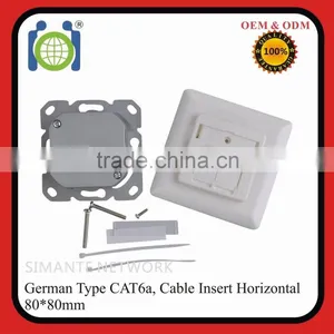 86x86 Cat6 Shielded Fiber Faceplate thumbnail-2
