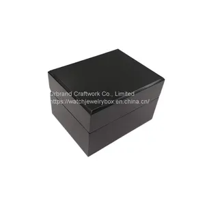 Black Bright Paint Watch Box a Single Wooden Watch Box Can Hold Cards Display Gift Boxes thumbnail-3