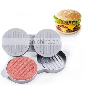 Best Quality Wooden Handle Non-stick Aluminum Burger Press With Handle thumbnail-1