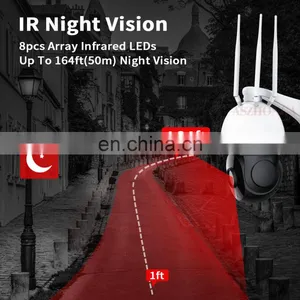 5MP Wireless 4GSIM CARD Security IP Network Camera 5X Zoom HD PTZ Outdoor Home Surveillance Dome Cam CCTV 50M IR Night Vision thumbnail-5