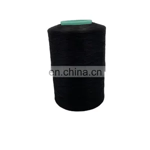 200D Polyester Texture Thread Good Quality Sewing Thread Black Overlock Thread thumbnail-1