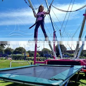 Commercial Fair Rides Kids Carnival Games Euro Bungee Trampoline for Sale thumbnail-1