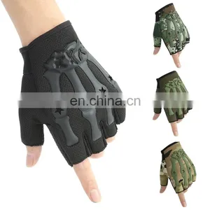 Synthetic Leather Hard Knuckle Protective Outdoor Equipment Tactical Hunting Shooting Gloves thumbnail-1
