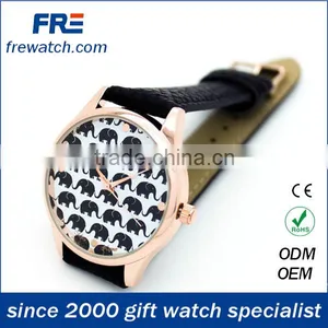 New Promotional pu Leather Wrist Watch for Women Cheap Fashion Womens Watch thumbnail-1