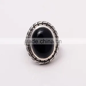 BLACK ONYX ,925 Sterling Silver Jewelry Wholesale,WHOLESALE SILVER JEWELRY,SILVER EXPORTER,SILVER JEWELRY FROM INDIA thumbnail-1