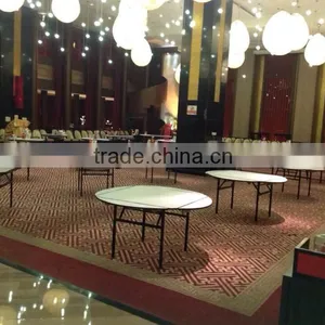 Plywood Pvc Edge Banquet Folding Round Table thumbnail-6