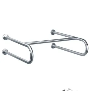304 Stainless Steel Disabled Washroom Shower Handrail， Handicap Safety Toilet Rail Bathroom Hand Grab Bar thumbnail-1