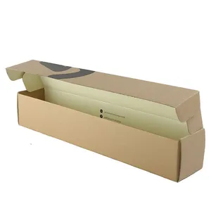 Rectangular Corrugated Paper Packaging Board Fishing Rod Umbrella Express Shipping Boxes for Long Item thumbnail-1