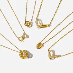 18K Gold PVD Coated Stainless Steel Necklace With Lifetime Warranty thumbnail-3