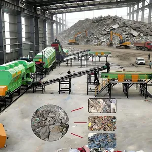 High Efficiency Automatic Plastic Waste Post War Solid Waste Sorting and Treatment Production Line thumbnail-1