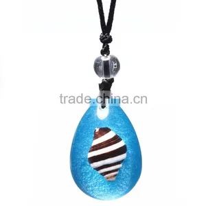 2016new Fashion Resin Necklace With Kinds of Real Sealife thumbnail-4