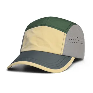 Customized Flat Brim Waterproof Breathable Quick-Drying 5 Panel Mountain Cap Baseball Cap Camp Caps thumbnail-1