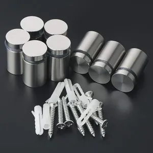 SS316 Stainless Steel Glass Adjustable Standoff Diameter 25mm 30mm 38mm 50mm Satin Mirror Finish Heavy Duty thumbnail-3