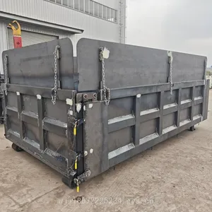 Solid Construction Waste Bins of 6 or 8 Cubic Meters for Collecting Renovation Waste Such as Bricks and Cement, Can be Equipped With Tarpaulin and Hydraulic System thumbnail-3