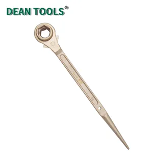 Non-Sparking Ratchet Wrench, Non Sparking Socket Head Ratchet Wrench, Aluminum Bronze Alloy Non-Sparking Hex Ratchet Wrench thumbnail-1