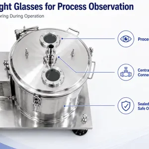 Flatbed Basket Centrifuge for Crystal Filtration and Dehydration in Pharmaceutical Manufacturing thumbnail-2