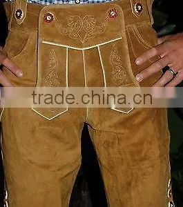 Dirndl Dress & Bavarian Kurze Lederhosen,Oktoberfest Trachten Wear,lederhose,german Hose,leather Pants,shorts thumbnail-1
