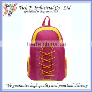 Pink Color 600D Polyester Useful Sport Backpack thumbnail-1