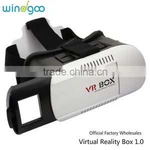 2016 Hottest VR Box 1.0 Google Cardboard 3D VR Virtual Reality Headset Video Movie Game Glasses [Bluetooth Remote Controller] thumbnail-1