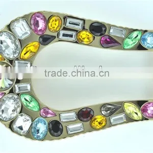 Custom Metal Belt Buckle With Jewel Plating thumbnail-1