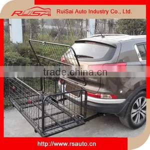 Hitch Mounted Folding Steel Luggage Carrier For Land Cruiser thumbnail-4