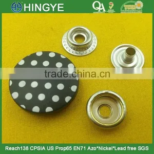 23mm Nylon Cap With White Dot Printed Snap Press Button For Jackets -- PA2179 thumbnail-1