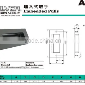 For Machinery and CNC Lathe Parts Stainless Steel Embedded Pulls thumbnail-2