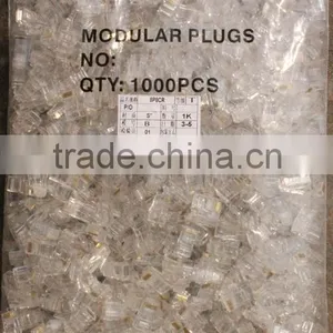 8P8C 8P8CR RJ45 RJ-45 CAT5 Modular Plug Network Connector for Cat5 Cat5e Cat6 Cable thumbnail-5