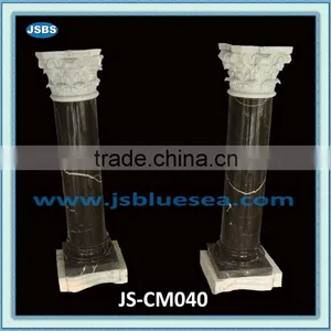 Round Black Marquina Roman Column thumbnail-1