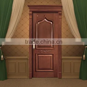 2016 Finished Interior Sandwich Panel Wooden Main Door Design thumbnail-2