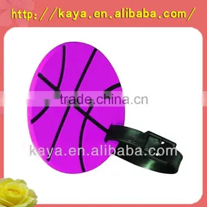 Custom Design Promotional Round Shape Plastic Luggage Tag thumbnail-1