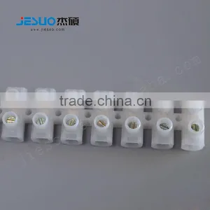China 12 Pole Electrical Feed Through Low Voltage Screw Plastic Terminal Block Connector thumbnail-3