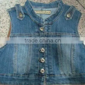 Sleeveless Cowboy Coat for Ladies SO thumbnail-1