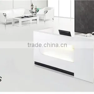 Modern Design LED Light Reception Desk thumbnail-4