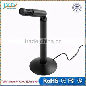 Standing 3.5mm Studio Speech Microphone MIC With Stand Mount thumbnail-1