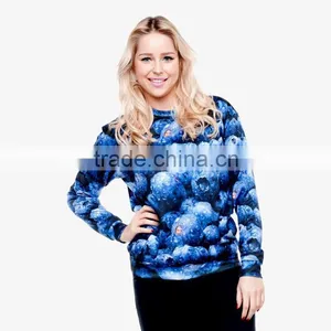 Galaxy Hot Blueberry High Quality 3d Digital Print Fullprint Crewneck Sweatshirt Spring Autumn Unisex Custom Oversized Pullover thumbnail-1