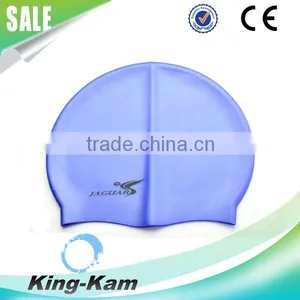 Colorful Silicone Swim Cap For Men Women / Keep Hair Dry Waterproof Swimming Caps thumbnail-1