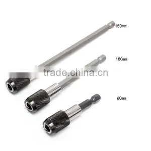 3Set 1/4 Inch Hex Bit Tip Holder Screwdriver Bit Extension Bar Electric Screwdriver Black AR-63 thumbnail-4