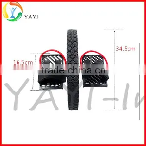 Abdominal Exercise Large Heavy Ab Wheel With Foot/Hand Grips thumbnail-3